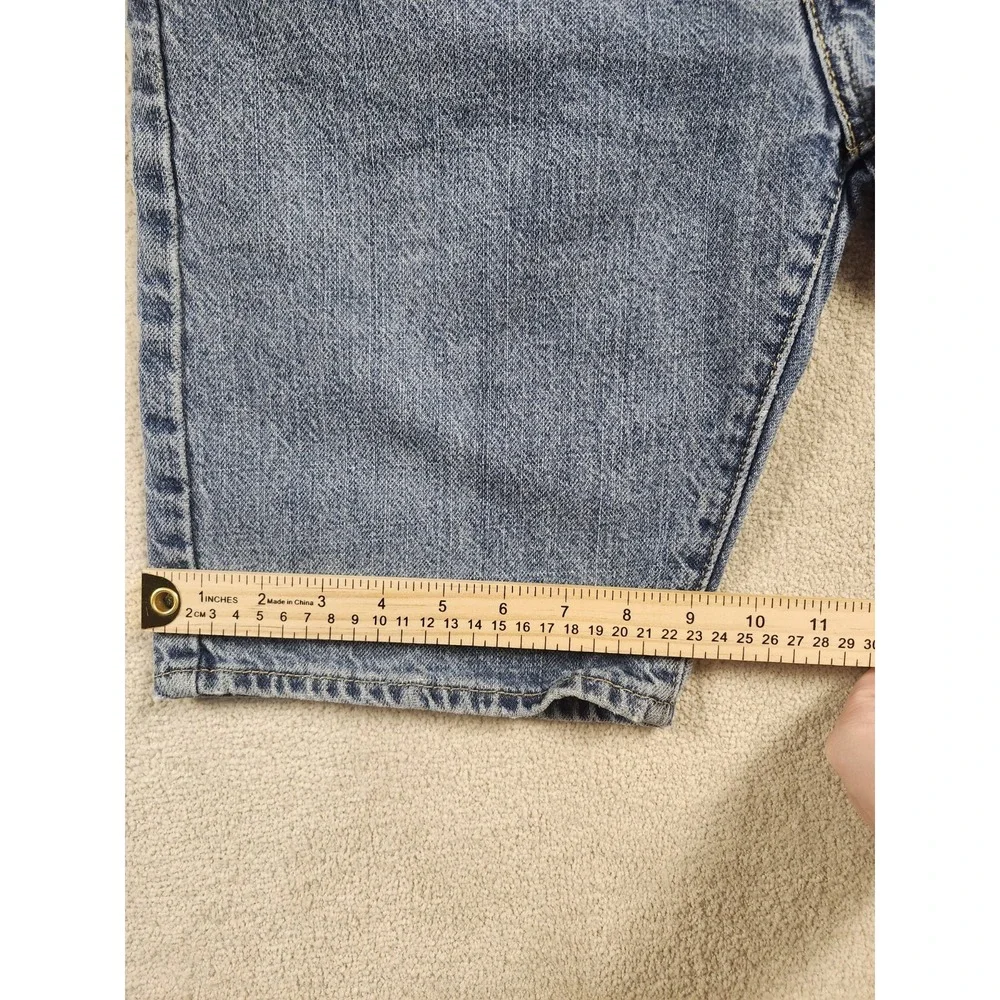Levis 505 Short Mens Size 33 Blue Denim Medium Wash Regular Fit Vintage